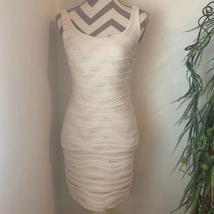 Soprano tight white tank top dress
